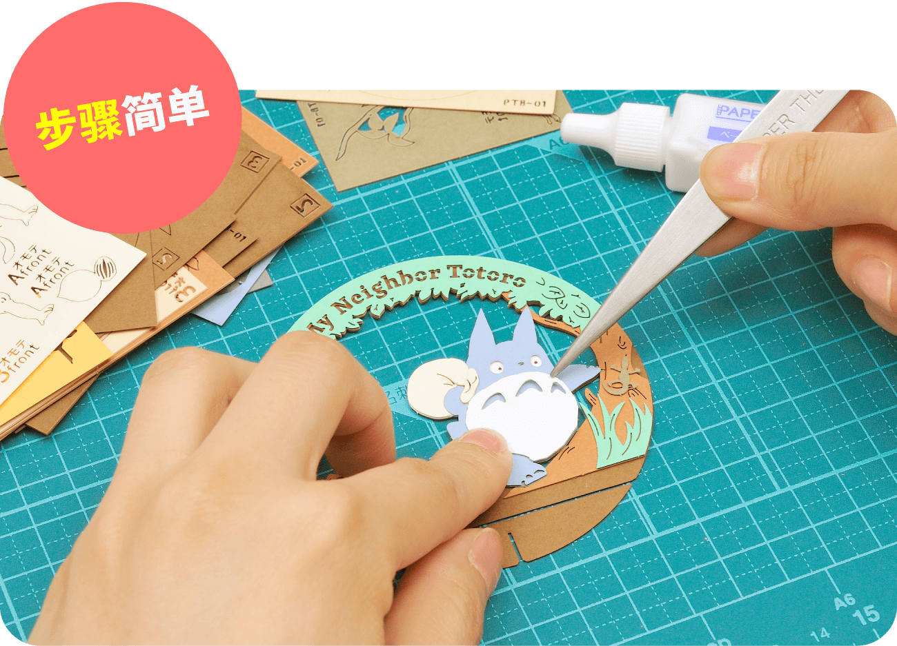 Three simple steps:Cut, paste, build