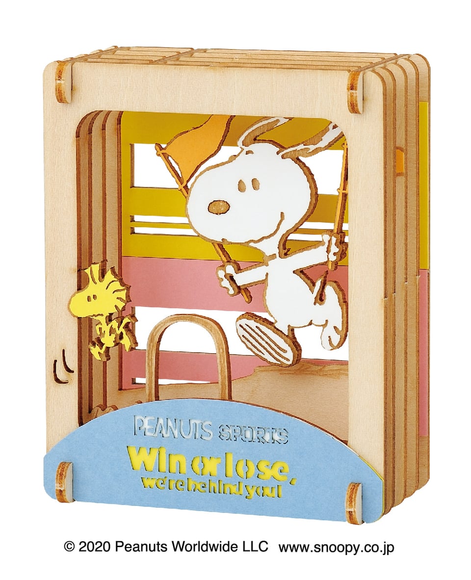 PEANUTS PAPER THEATER -wood style- / PEANUTS SPORTS PT-W14 | PAPER